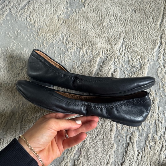 Lucky Brand Erin black ballet Flats slip on round toe Size 9 - Picture 6 of 10